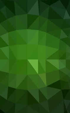 Üçgenler ve degrade origami tarzı oluşur koyu yeşil köşeli tasarım deseni