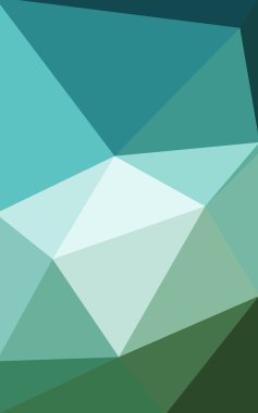 Üçgenler ve degrade origami tarzı oluşur çok renkli yeşil, mavi köşeli tasarım deseni.