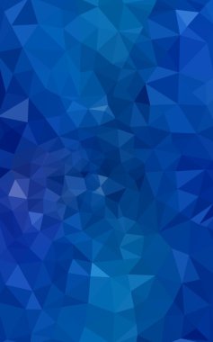 Üçgenler ve degrade origami tarzı oluşur mavi köşeli tasarım deseni.