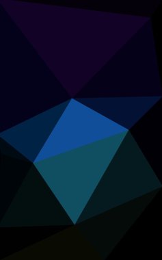 Üçgenler ve degrade origami tarzı oluşur çok renkli koyu yeşil, mavi köşeli tasarım deseni.