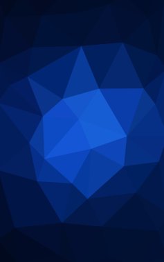 Üçgenler ve degrade origami tarzı oluşur koyu mavi köşeli tasarım deseni