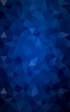 Üçgenler ve degrade origami tarzı oluşur koyu mavi köşeli tasarım deseni.