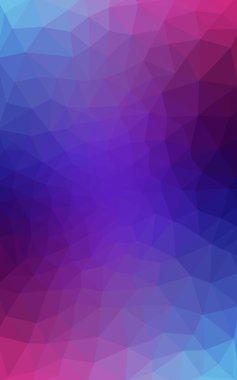 Üçgenler ve degrade origami tarzı oluşur çok renkli koyu pembe, mavi köşeli tasarım deseni.