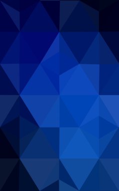 Üçgenler ve degrade origami tarzı oluşur koyu mavi köşeli tasarım deseni.