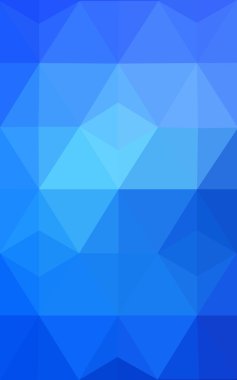 Üçgenler ve degrade origami tarzı oluşur mavi köşeli tasarım deseni.