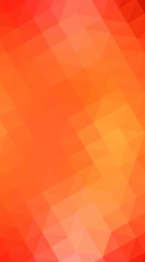 Üçgenler ve degrade origami tarzı oluşur turuncu poligonal tasarım illüstrasyon.