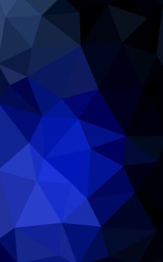 Üçgenler ve degrade origami tarzı oluşur koyu mavi köşeli tasarım deseni