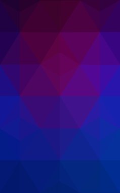 Üçgenler ve degrade origami tarzı oluşur çok renkli koyu pembe, mavi köşeli tasarım deseni.