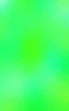 Üçgenler ve degrade origami tarzında oluşan ışık yeşil-sarı poligonal tasarım deseni