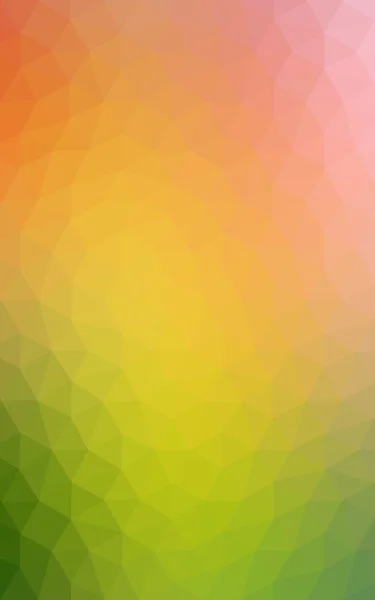 Многоцветный зеленый, желтый, оранжевый многоугольный рисунок, состоящий из треугольников и градиента в стиле оригами . — стоковое фото