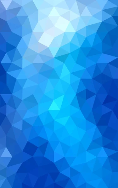 Motif de conception polygonale bleue, qui se composent de triangles et de dégradé dans le style origami . — Photo