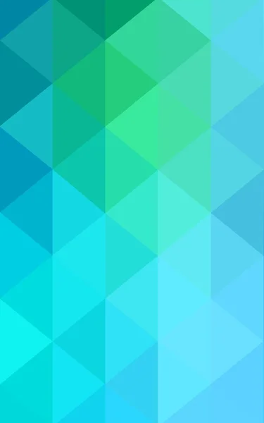 Patrón de diseño poligonal azul claro, verde, que consiste en triángulos y gradiente en estilo origami — Foto de Stock
