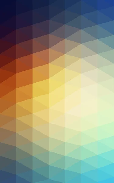 Patrón de diseño poligonal azul-amarillo claro, que consiste en triángulos y gradiente en estilo origami — Foto de Stock