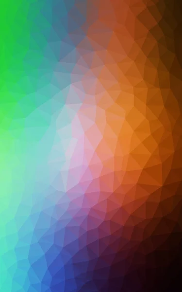 Patrón de diseño poligonal verde claro, rojo, que consiste en triángulos y gradiente en estilo origami —  Fotos de Stock