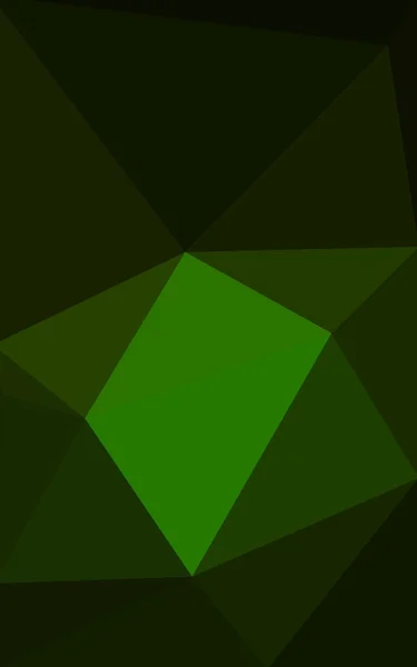 Modèle polygonal vert foncé, qui se composent de triangles et de dégradé dans le style origami . — Photo