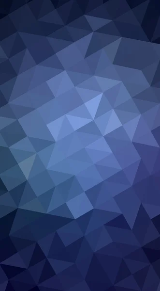 Dark blue polygonal design illustration, which consist of triangles and gradient in origami style. — Stock Photo, Image