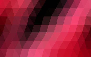 Üçgenler ve degrade origami tarzı oluşur koyu kırmızı köşeli tasarım deseni