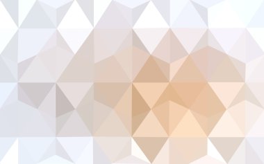 Üçgenler ve degrade origami tarzında oluşan ışık turuncu poligonal tasarım deseni