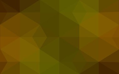 Üçgenler ve degrade origami tarzı oluşur çok renkli koyu yeşil, sarı, turuncu poligonal tasarım deseni.