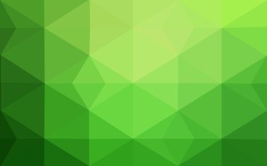 Üçgenler ve degrade origami tarzı oluşur yeşil köşeli tasarım deseni.