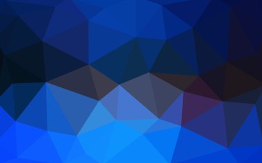 Üçgenler ve degrade origami tarzı oluşur koyu mavi köşeli tasarım deseni