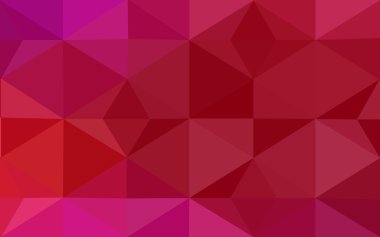 Üçgenler ve degrade origami tarzı oluşur kırmızı köşeli tasarım deseni.