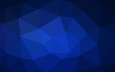 Üçgenler ve degrade origami tarzı oluşur koyu mavi köşeli tasarım deseni