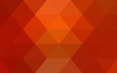 Kırmızı, sarı poligonal tasarım deseni, hangi üçgenler ve degrade origami tarzında oluşan ışık