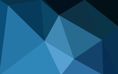 Üçgenler ve degrade origami tarzı oluşur koyu mavi köşeli tasarım deseni.