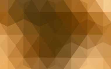 Üçgenler ve degrade origami tarzında oluşan koyu turuncu poligonal tasarım deseni