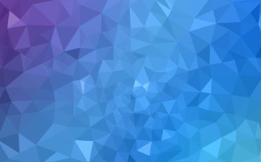 Üçgenler ve degrade origami tarzı oluşur çok renkli pembe, mavi köşeli tasarım deseni.