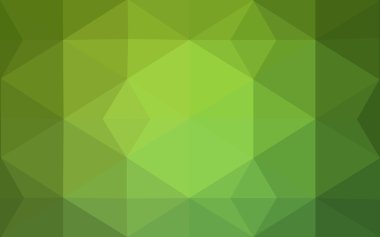 Üçgenler ve degrade origami tarzı oluşur yeşil köşeli tasarım deseni.