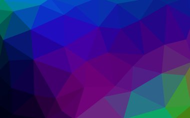 Üçgenler ve degrade origami tarzı oluşur karanlık çok renkli köşeli tasarım deseni