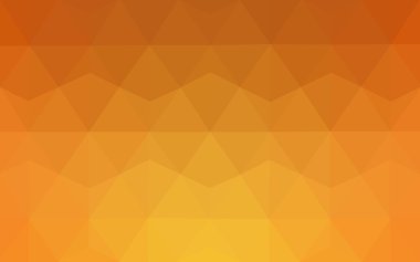 Üçgenler ve degrade origami tarzında oluşan ışık turuncu poligonal tasarım deseni