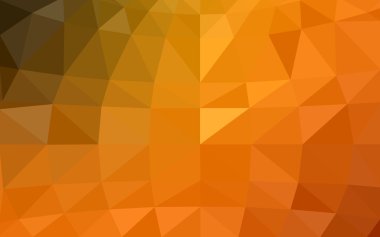Üçgenler ve degrade origami tarzında oluşan koyu turuncu poligonal tasarım deseni