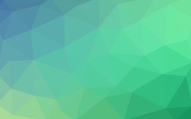 Açık mavi, poligonal tasarım deseni, yeşil üçgenler ve degrade origami tarzı hangi oluşur