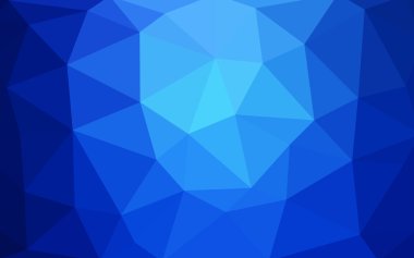 Üçgenler ve degrade origami tarzında oluşan ışık mavi köşeli tasarım deseni