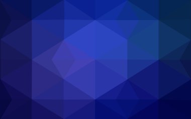 Üçgenler ve degrade origami tarzı oluşur koyu mavi köşeli tasarım deseni.