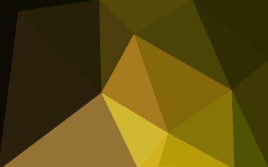 Üçgenler ve degrade origami tarzı oluşur çok renkli koyu yeşil, sarı, turuncu poligonal tasarım deseni.