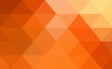 Kırmızı, sarı poligonal tasarım deseni, hangi üçgenler ve degrade origami tarzında oluşan ışık