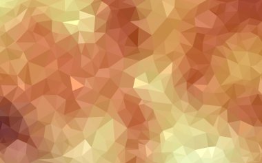 Üçgenler ve degrade origami tarzında oluşan ışık turuncu poligonal tasarım deseni