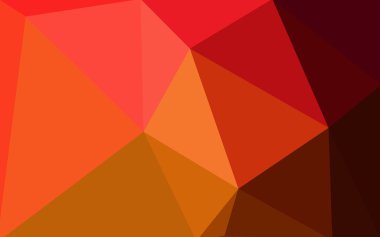 Üçgenler ve degrade origami tarzı oluşur çok renkli koyu kırmızı, sarı, turuncu poligonal tasarım deseni.