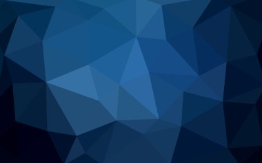 Üçgenler ve degrade origami tarzı oluşur koyu mavi köşeli tasarım deseni