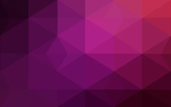 Vícebarevná tmavě fialové, růžové polygonální návrhový vzor, skládá z trojúhelníků a gradient v origami stylu. — Stockový vektor