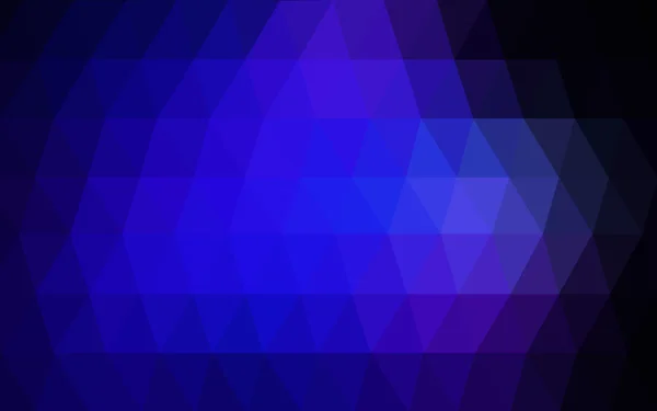 暗蓝色的多边形设计模式，三角形和梯度的折纸样式组成的 — 图库矢量图片