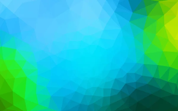 Πολύχρωμη πράσινο, μπλε πολυγωνικό design pattern, που αποτελείται από τρίγωνα και κλίση στο στυλ του origami. — Διανυσματικό Αρχείο