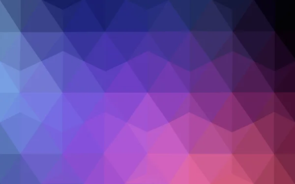 Azul escuro, padrão de design poligonal vermelho, que consistem em triângulos e gradiente no estilo origami — Vetor de Stock