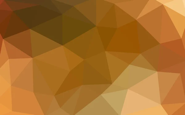 Modèle de conception polygonale orange foncé, qui se composent de triangles et de dégradé dans le style origami — Image vectorielle