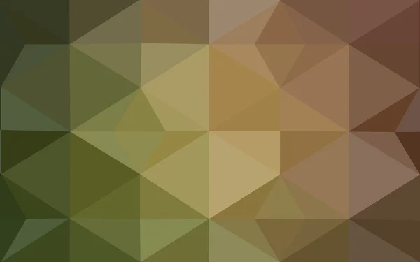 Multicolor dark green, yellow, orange polygonal design pattern, which consist of triangles and gradient in origami style. — Stock Vector