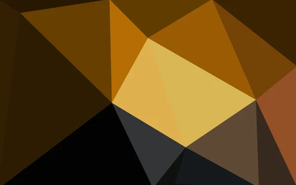 三角形と折り紙スタイルの勾配から成っている暗いオレンジ色の多角形デザイン パターン. — ストックベクタ